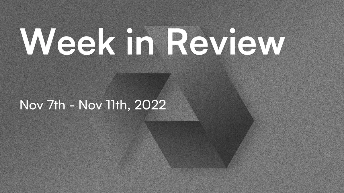 banner image for the post Week in Review With Greg Osuri: Nov 7th - Nov 11th, 2022