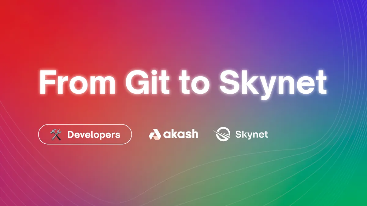 banner image for the post From Git to Skynet: How to Host Large Files on Sia
